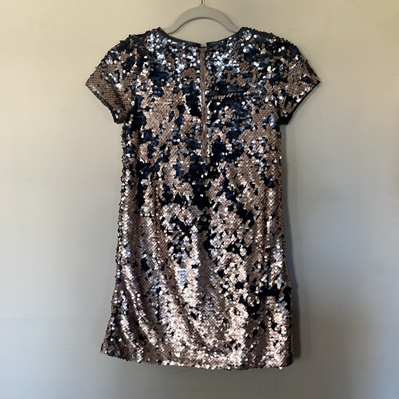 Gap kids. Size L navy and gold sequin dress - Picture 7 of 8